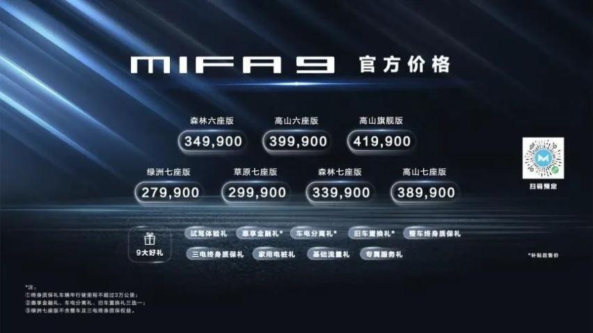 万博全站ManBetX官网上汽大通MAXUS MIFA 9满座VIP售价2799(图2)